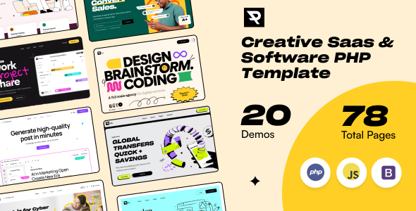 Piku - Creative Saas & Software PHP Template by CreativeGigs