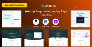 Zoric - Astro.js & Bootstrap Responsive Landing Page Template by Codebucks