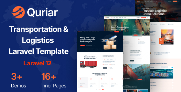 Quriar - Logistics and Transportation Laravel Template by bytelabx