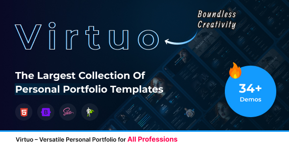 Virtuo - Personal Portfolio HTML Template by InversWeb