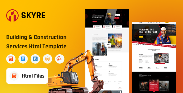 Skyre – Building & Construction Services Html Template by codifytheme