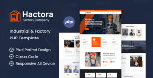 Hactora - Industry & Factory PHP Template by Thememx