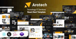 Arotech - Technology IT Services React Next Template by KodeSolution