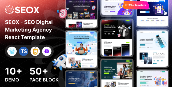 SEOX - SEO & Digital Marketing Agency React Template by Zoo-Themes