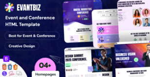 Evantbiz - Conference & Events HTML Template by modinatheme