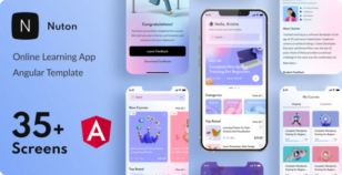 Nuton – Online Learning Platform Angular Mobile App | PWA by George_Fx