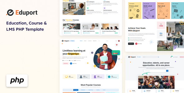 Eduport - PHP LMS, Education and Course Template by Stackbros