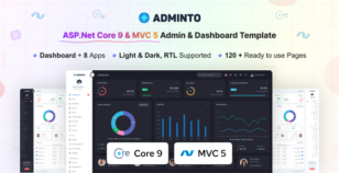 Adminto - ASP.Net Core 9 & MVC5 Admin & Dashboard Template by coderthemes