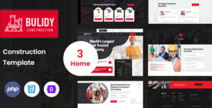 Bulidy - Construction & Business PHP Template by Thememx