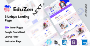 Eduzen | Online Courses & Education NextJs Template by codeexposer