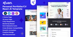 Xuan – Personal Portfolio/CV React JS Template by themes_studio