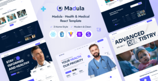 Madula - Health & Medical React Template by dexignlabs