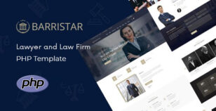 Barristar – Lawyers Attorneys and Law Firm PHP Template by wpoceans