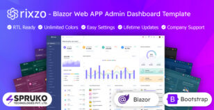 Rixzo - Blazor Web App Server Bootstrap Admin Dashboard Template by SPRUKO