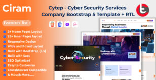 Ciram - Cyber Security Services Company Bootstrap 5 HTML Template + RTL by croptheme