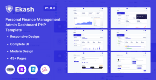 Ekash - Personal Finance Management Admin Dashboard PHP Template by PixcelsThemes
