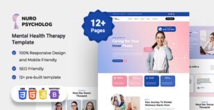 Nuro – Mental Health & Therapy HTML Bootstrap Template by Widagdos