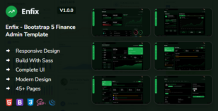 Enfix - Bootstrap 5 Finance Admin Dashboard HTML Template by Prexius