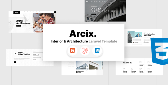 Arcix - Architecture Laravel Template by Parv-Infotech