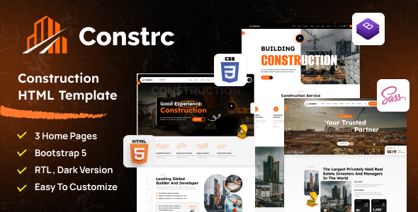Constrc - Construction and Architecture HTML Template by expert-Themes