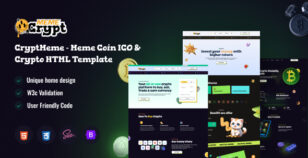 CryptMeme - Online Meme coin ICO & Crypto HTML Template by wowtheme7