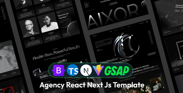 Aixor - Agency Next Js Template (Next 15) by validthemes