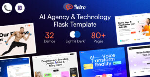 Retro - AI Agency & Technology Flask Template by CreativeGigs