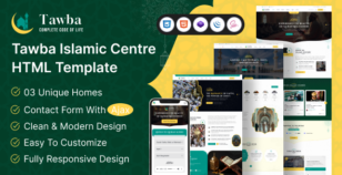 Tawba - Islamic Center HTML Template by themeholy