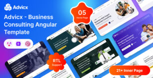 Advicx - Angular Business Consulting Template by Unifato
