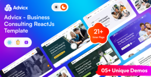 Advicx - Business Consulting React Template by Zoo-Themes