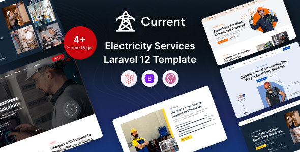 Current – Laravel Electricity Services Template by Unifato