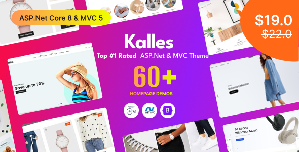 Kalles - ASP.Net Core & MVC eCommerce Templates by SRBThemes