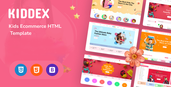 Kiddex - Kids Ecommerce HTML Template by TonaTheme