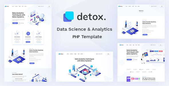 Detox - Data Science & Analytics PHP Template by TonaTheme