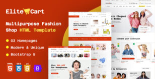 EliteCart - Multipurpose Fashion Shop HTML Template by KinixThemes