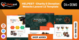 Helpest - Charity & Donation Website Laravel 12 Template by dreamlayout