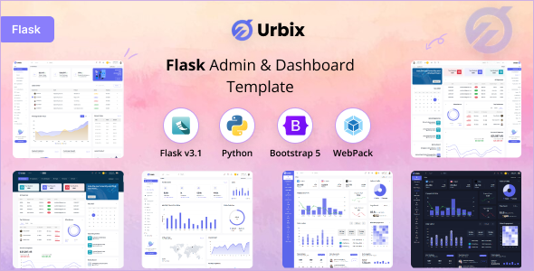 Urbix - Flask Admin & Dashboard Template by Codebucks