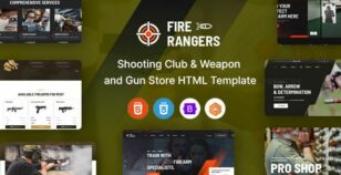 Fire Rangers – Shooting Range & Gun Club HTML Template by ThemeKalia