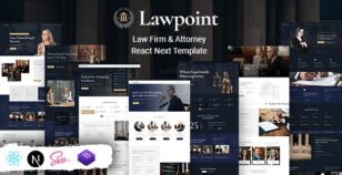 Lawpoint - Attorney Lawyer React Next Template by KodeSolution