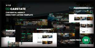 Carstate - Directory Listing Car Rental Agency Template by kwst