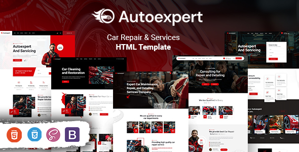Autoexpert -  Car Repair & Services HTML Template by KodeSolution