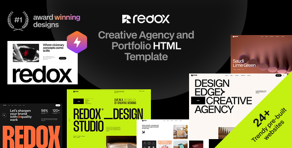 Redox - Creative Agency Portfolio HTML Template by ravextheme