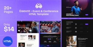 Daevnt – Event and Conference HTML Template by thememarch