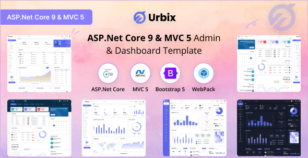 Urbix - ASP.Net Core 9 & MVC 5 Admin & Dashboard Template by Codebucks