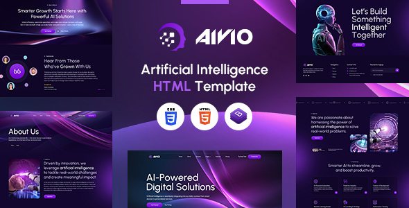 Aivio | Artificial Intelligence HTML Template by designingmedia