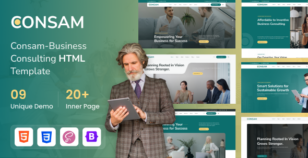 Business Consulting HTML Template | Consam by BDevs