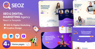 SEOZ - SEO & Digital Marketing Agency React.js Template by preoiT