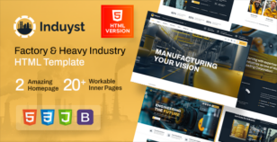 Induyst - Factory & Heavy Industry HTML Template by themesion