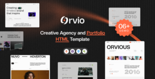 Orvio - Creative Agency and Portfolio HTML Template by wprealizer