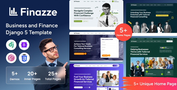 Finazze - Django Business and Finance Template by Unifato